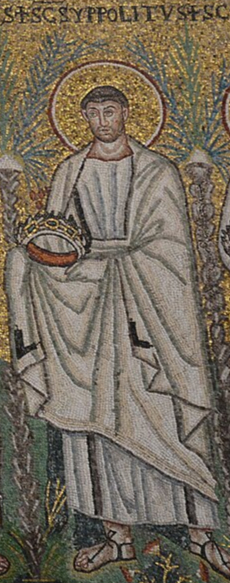 Mosaic of St. Hippolytus of Rome